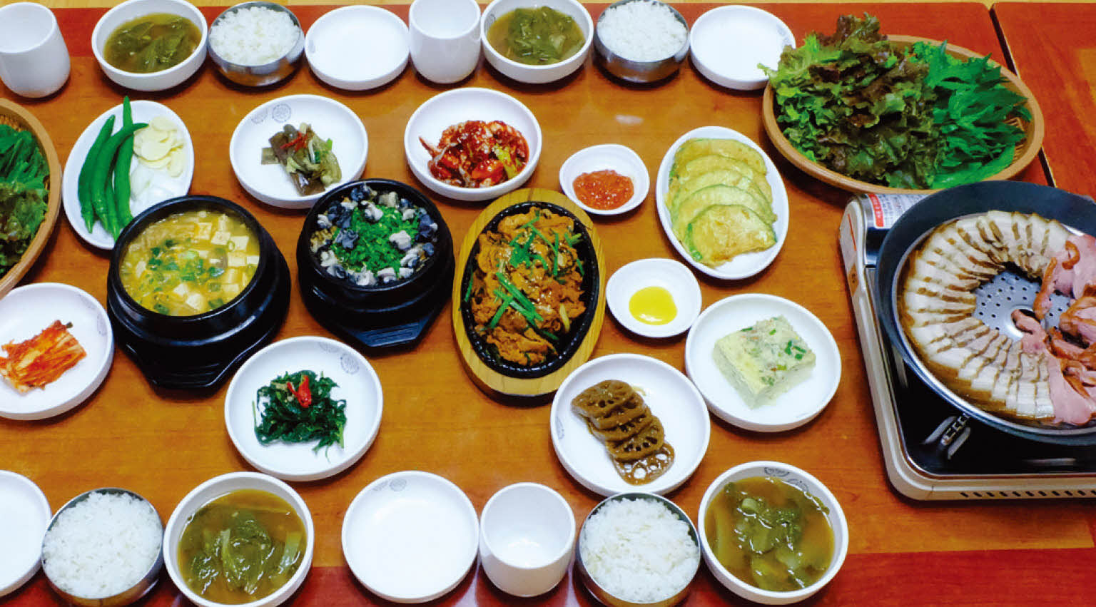 우렁쌈밥